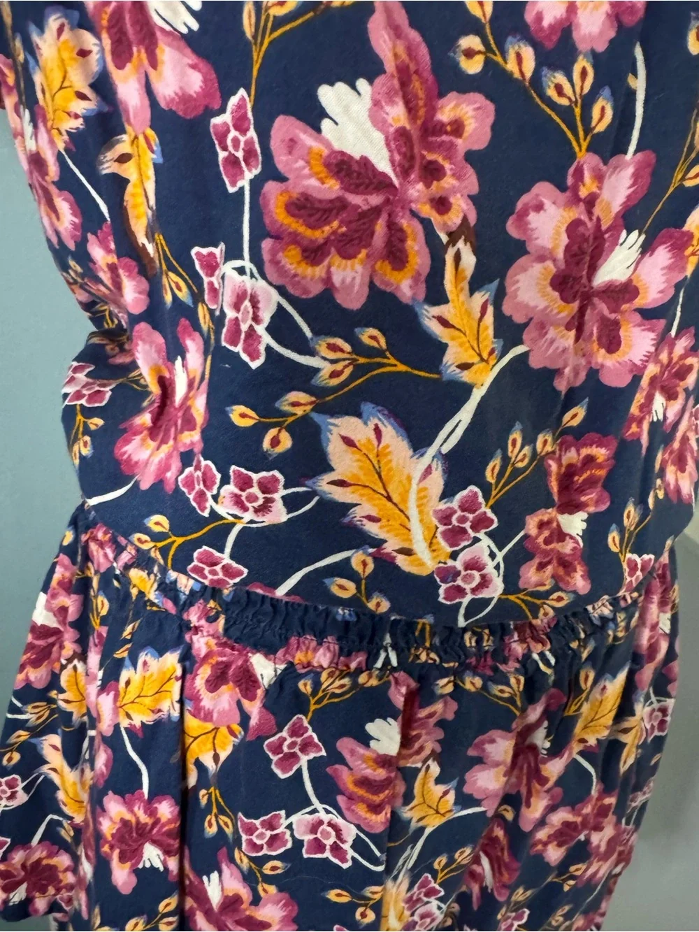 Old Navy Girls Set Fall Floral Skirt Peasant Top XL PLUS